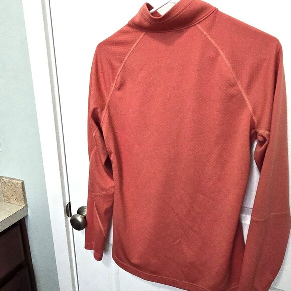 The North Face Sweatshirt Full Zip Coral Orange Size Medium Long Sleeve - Picture 3 of 6